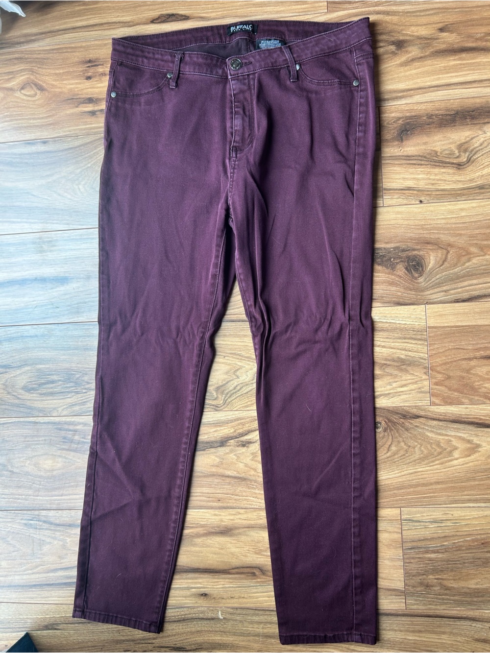 Buffalo David Bitton Women's Straight Leg Jeans - Deep Burgundy